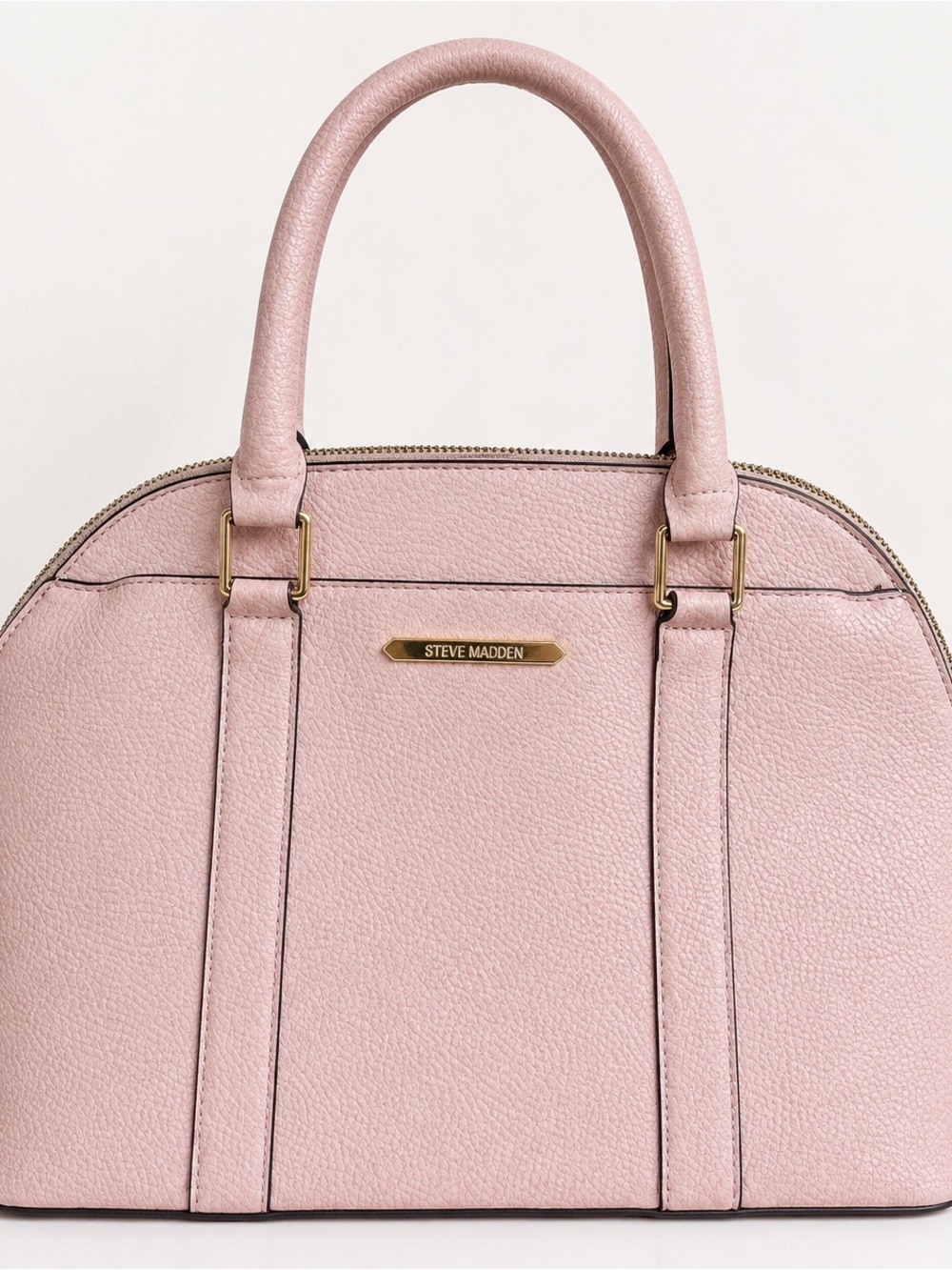 Steve Madden Blush Pink Dome Satchel Handbag Structured Purse